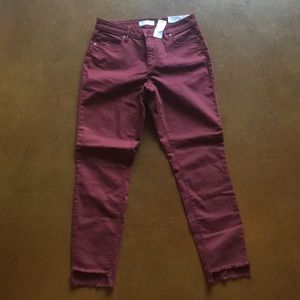 Loft Curvy Skinny Cropped Jeans